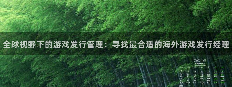亿万28官网客服招聘：全球视野下的游戏发行管理：寻找最合适的海外游戏发行经理